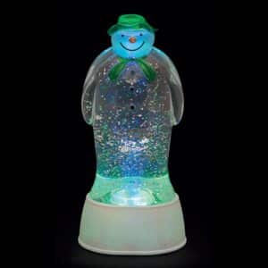 22.5cm The Snowman Slow Colour Change LED Water Spinner