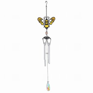 Stained Glass Effect Honeybee Wind Chime