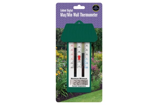 Lidded Digital Max/Min Wall Thermometer