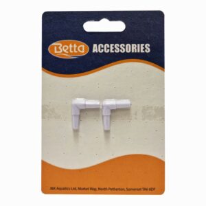 Two airline elbows, accessories for aquariums.