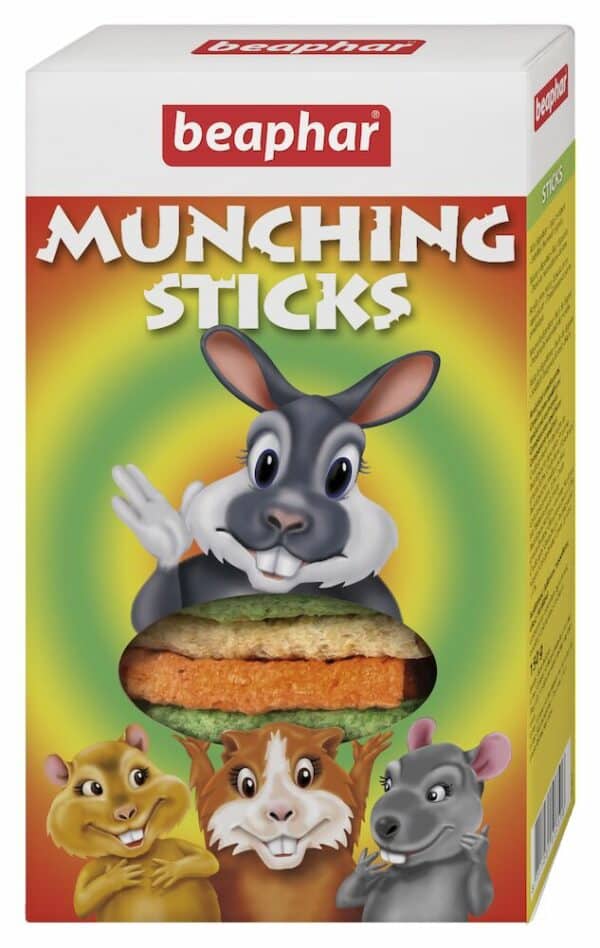 Munching Sticks for Small Animals packaging.