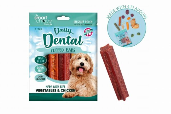 Dog dental bars packaging.