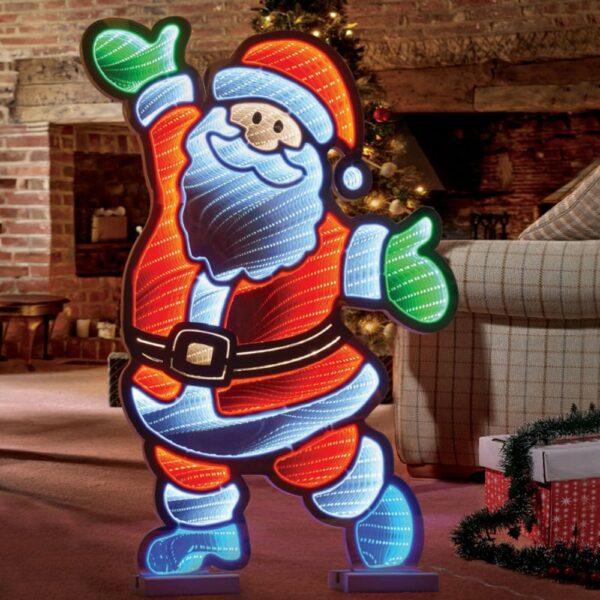 180cm LED Infinity Santa Christmas Figure