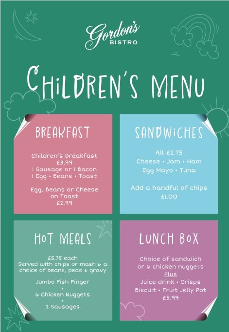 Bistro Children's Menu