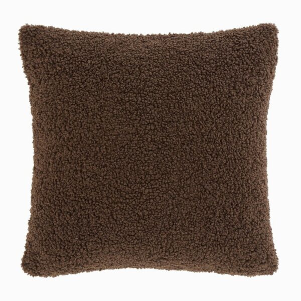 So Soft Velvet Boucle Chocolate Cushion Cover