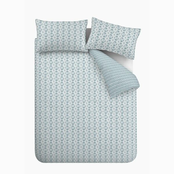 Sardinia Tile Seafoam Quilt Set Double