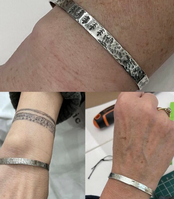 Stamped and Textured Torque Bangle Jewellery Workshop