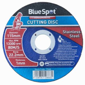 115mm (4.5") Stainless Steel Cutting Disc