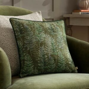 Kielder Forest Cushion Cover Fern Khaki