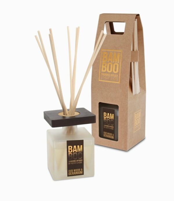 Bamboo Fragrance Diffuser - Oud Wood & Geranium 70ml