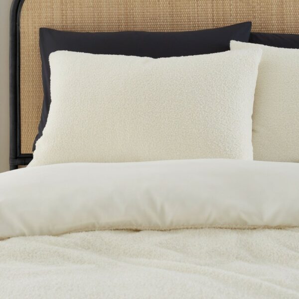 Cosy Boucle Cream Quilt Set Double