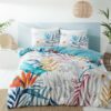 Ayanna Tropical Floral Cotton Duvet Cover Set Duble