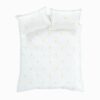 Lorna Embroidered Daisy White Quilt Set Double