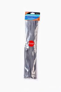 50 PCE 4.8mm x 370mm Silver Cable Ties