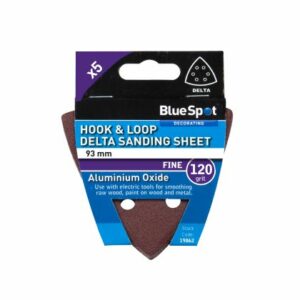 93mm 5 Pack 120 Grit Delta Sanding Sheets