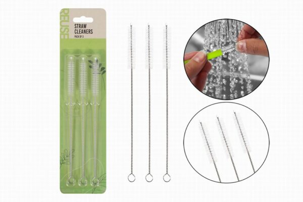 Straw Cleaner Brushes Pk3