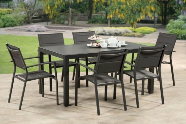 6 Seat Rectangular Garden Dining Table